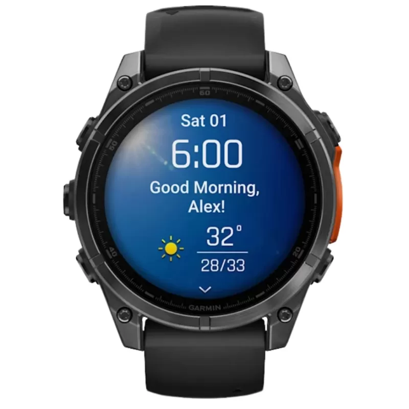 Reloj GPS Garmin Fēnix 8 47mm AMOLED 010-02904-00 - Slate Gray/Black