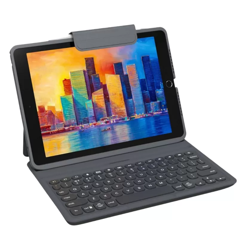 Teclado Wireless Zagg Pro Keys con Capa Desmontable para iPad 10.9"  9th|8th|7th Gen - Black/Gray