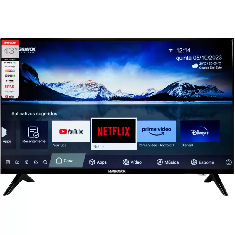 Smart TV LED Magnavox 43" 43MEZ443/M1 Full HD