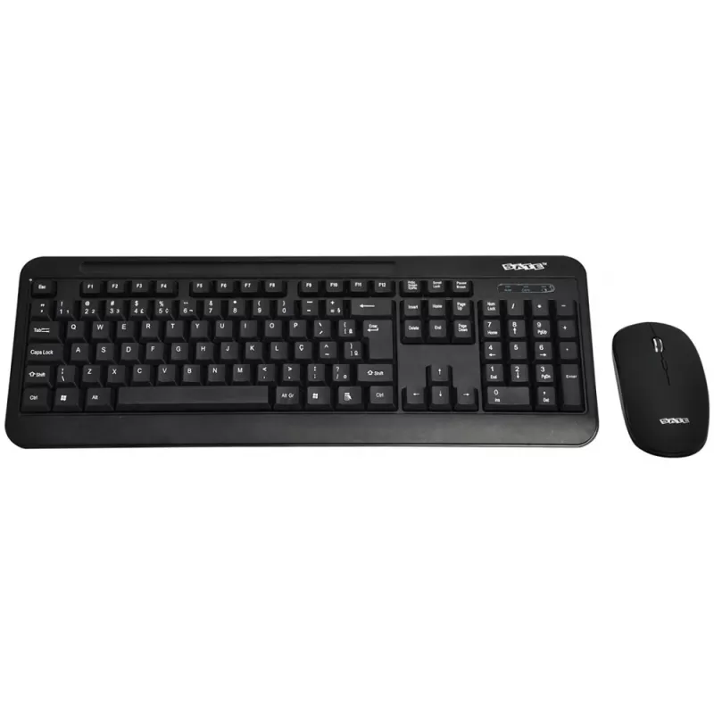 Teclado + Mouse Wireless Satellite AK-725G - Black (Portugués)