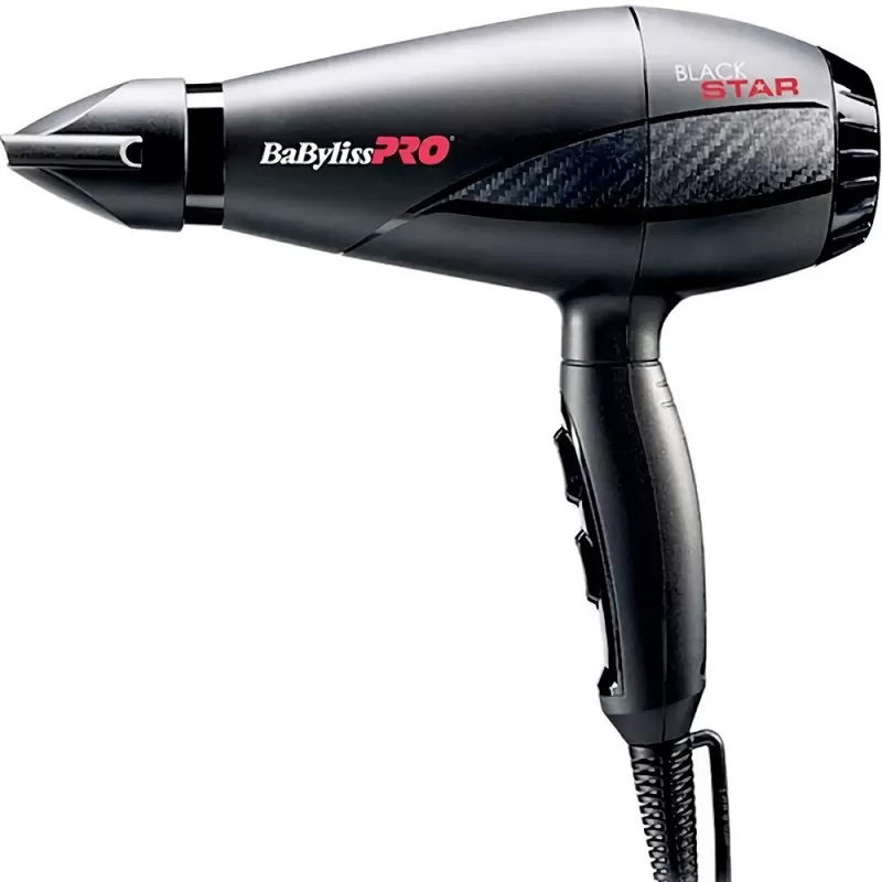 Secador de Cabello BaBylissPro Black Star B6200UZ 2000W 220V - Black