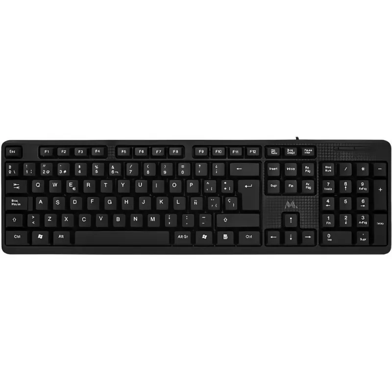 Teclado Mtek KB-8187 USB - Black (Español)