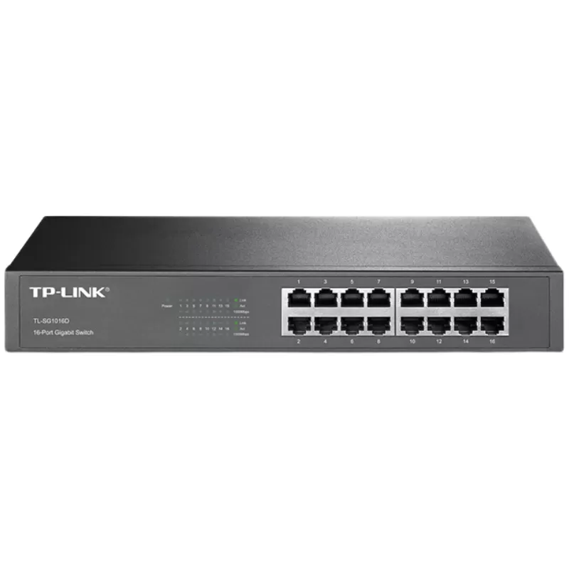 Switch de Escritorio TP-Link TL-SG1016D 16 Puertos 10/100/1000 Mbps