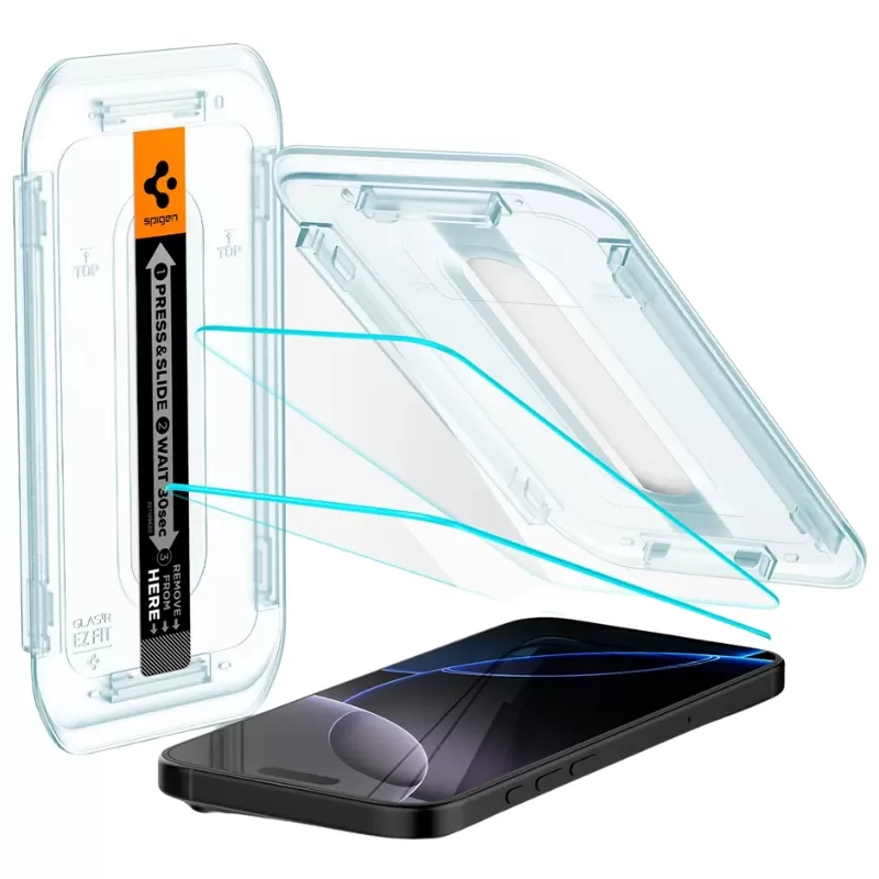 Pelicula Spigen iPhone 16 Pro Max GlastR Ez Fit AG...