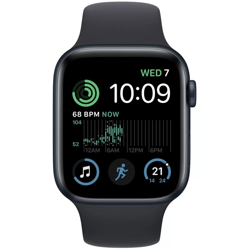 Apple Watch SE 2nd Generation MN83LL/A 40mm GPS - Midnight Aluminum/Sport Band