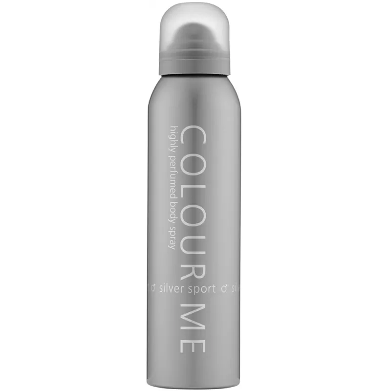 Body Spray Colour Me Silver Sport Masculino - 150m...