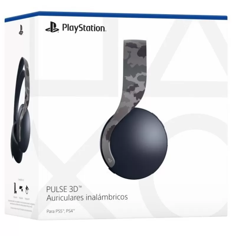 Auricular Wireless Sony Pulse 3D para PlayStation 5 CFI-ZWH1 - Grey Camouflage