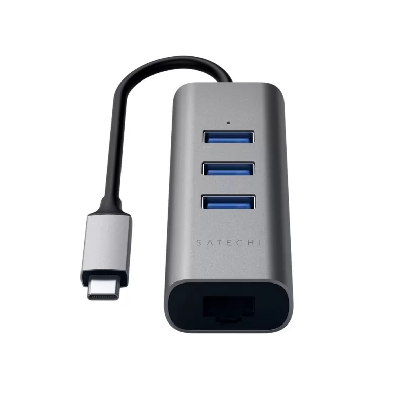 Hub Satechi ST-TC2N1USB31AM USB-C/USB-A/Ethernet - Space Gray