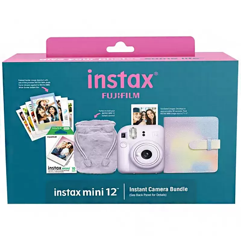 Cámara Instantánea Fujifilm Instax Mini 12 Holiday Bundle - Lilac Purple