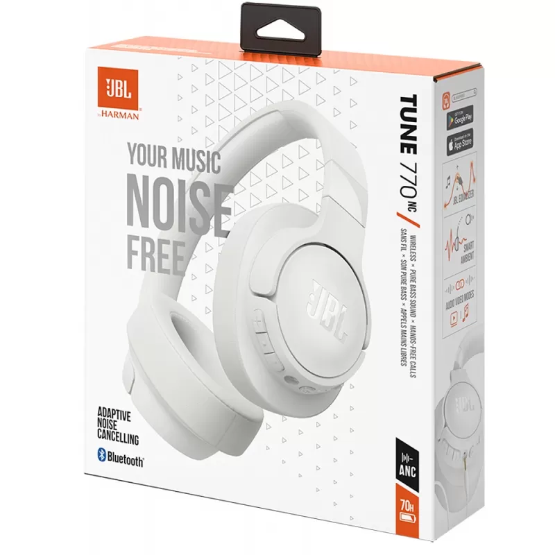 Auricular JBL Tune 770NC Bluetooth - White