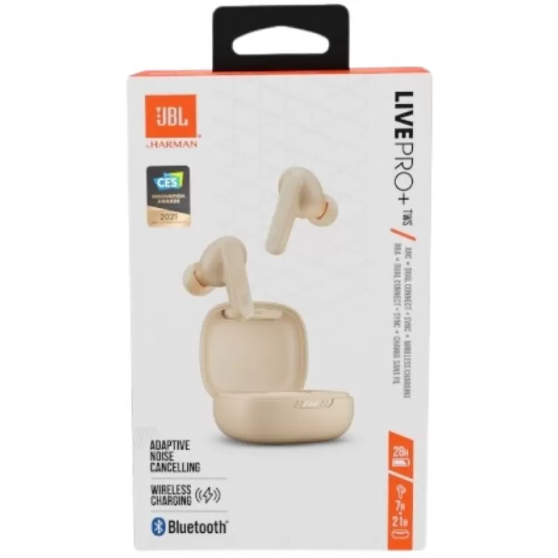 Auricular JBL Live Pro+ TWS ANC Bluetooth - Beige