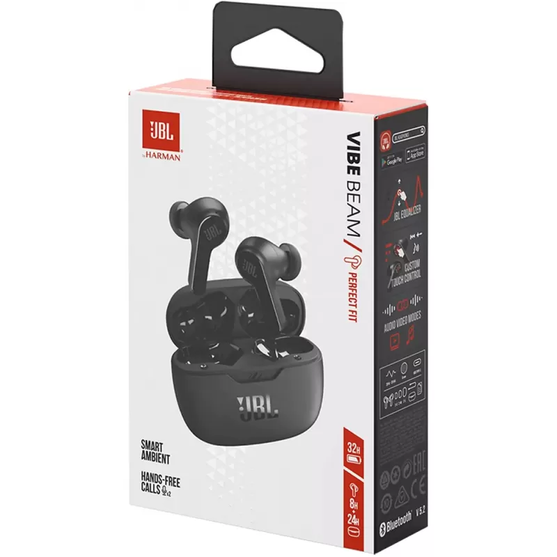 Auricular JBL Vibe Beam Bluetooth - Black