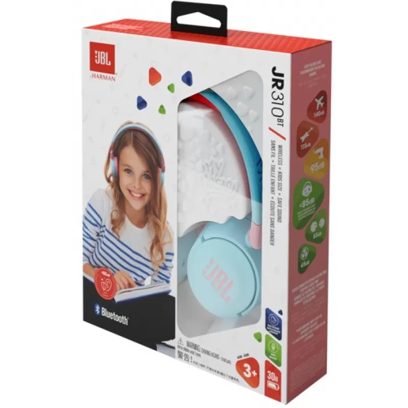 Auricular JBL JR310BT Kids Bluetooth - Blue/Pink