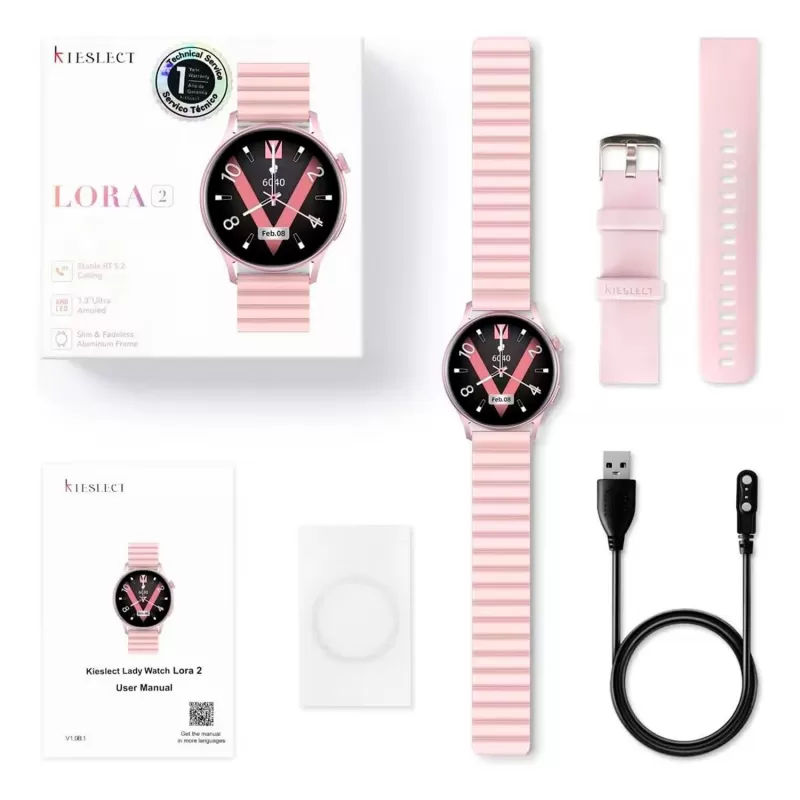 Reloj Smart Kieslect Lady Watch Lora 2 - Pink