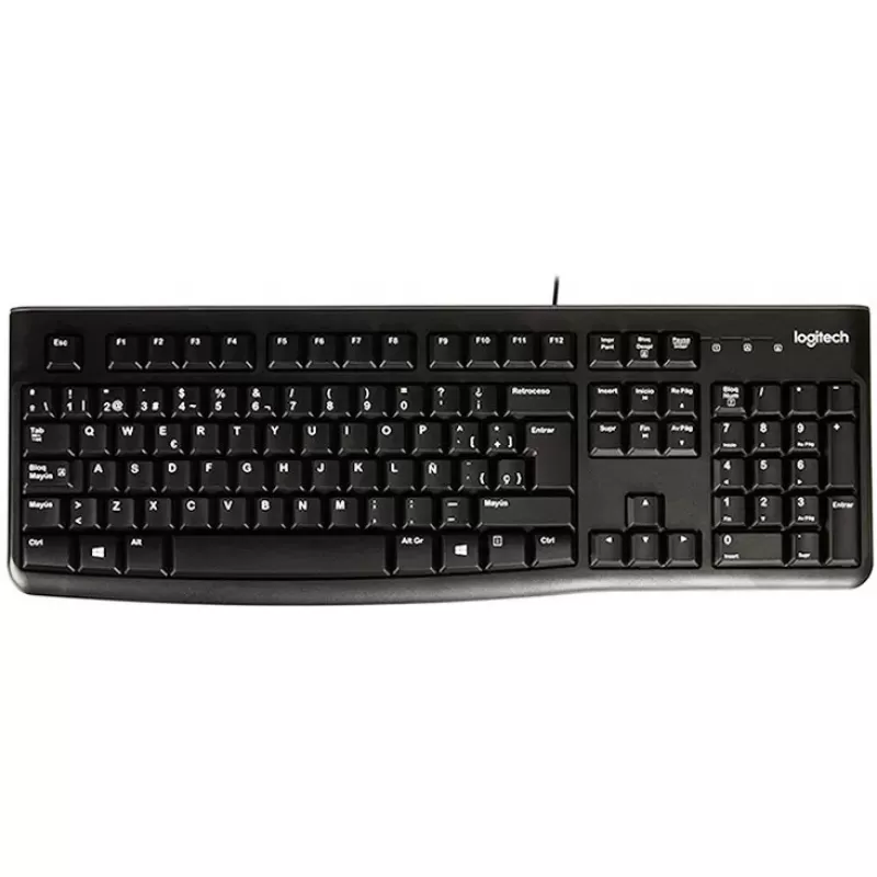 Teclado Logitech K120 USB - Black (Español)