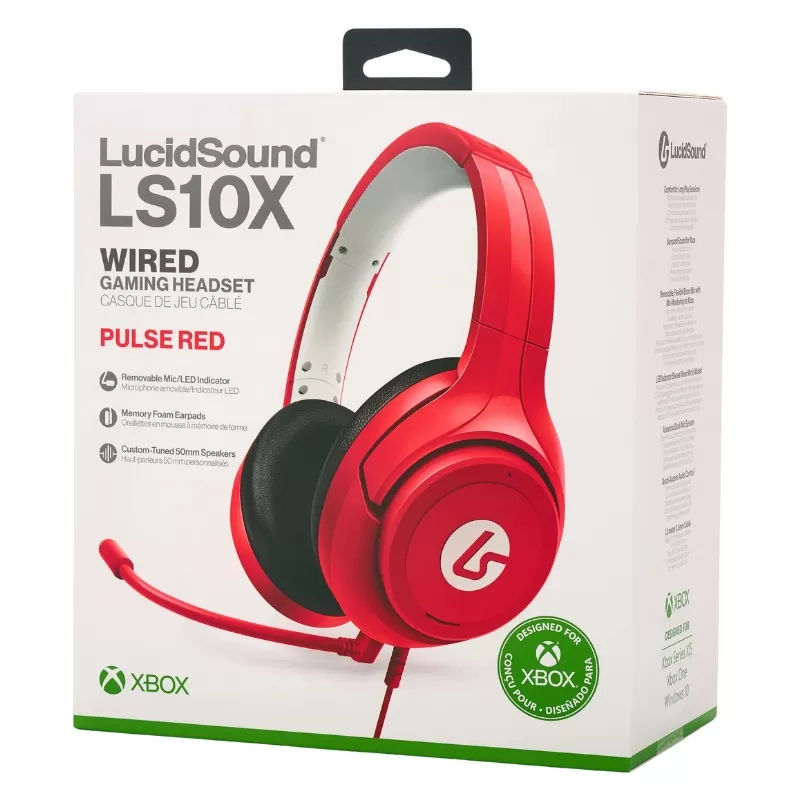 Auricular Gaming LucidSound LS10X Xbox One | Xbox Series X/S | Windows - Pulse Red