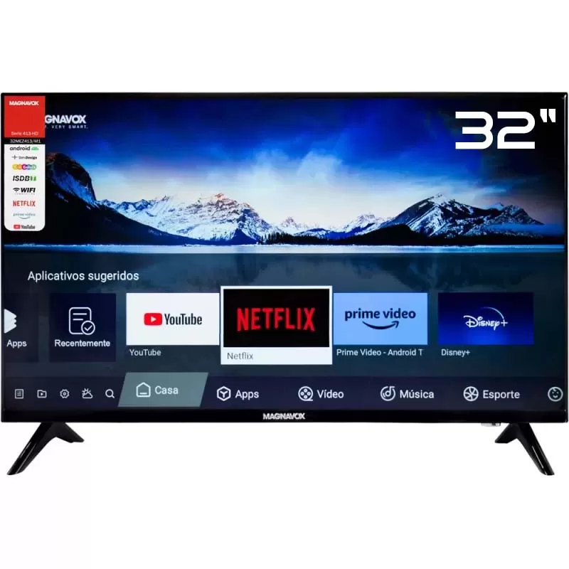 Smart TV LED Magnavox 32" 32MEZ413/M1 HD