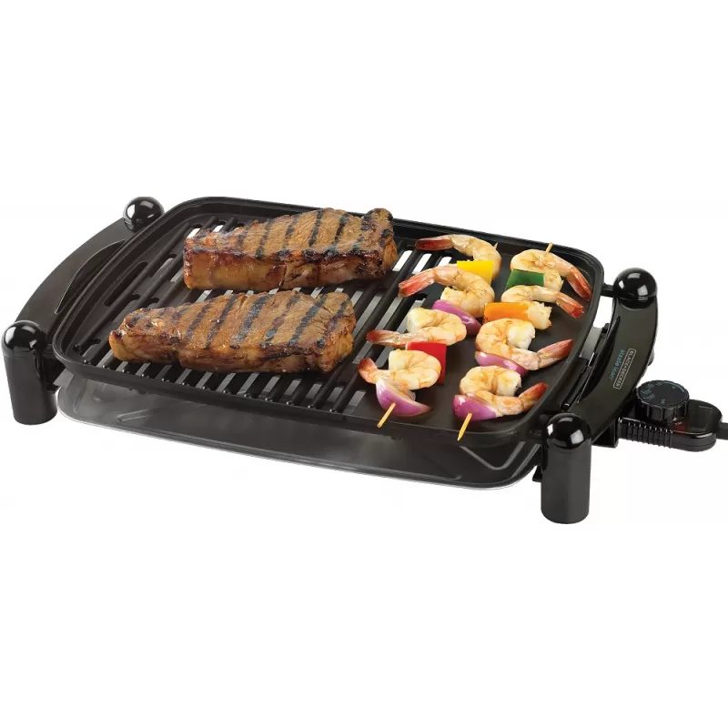 Parrilla & Plancha Eléctrica Black+Decker IG201-CL 220V 1500W - Negro