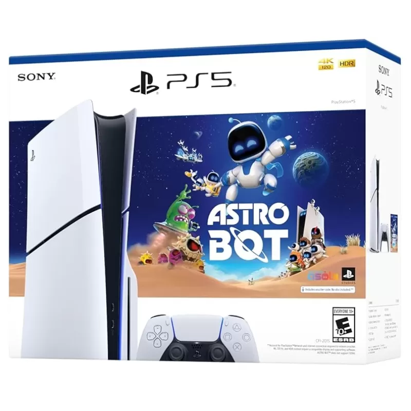 Consola Sony PlayStation 5 Slim CFI-2015 Disk 1TB SSD Astro Bot Bundle - White/Black