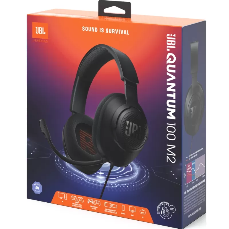 Auricular JBL Quantum 100 M2 ANC - Black