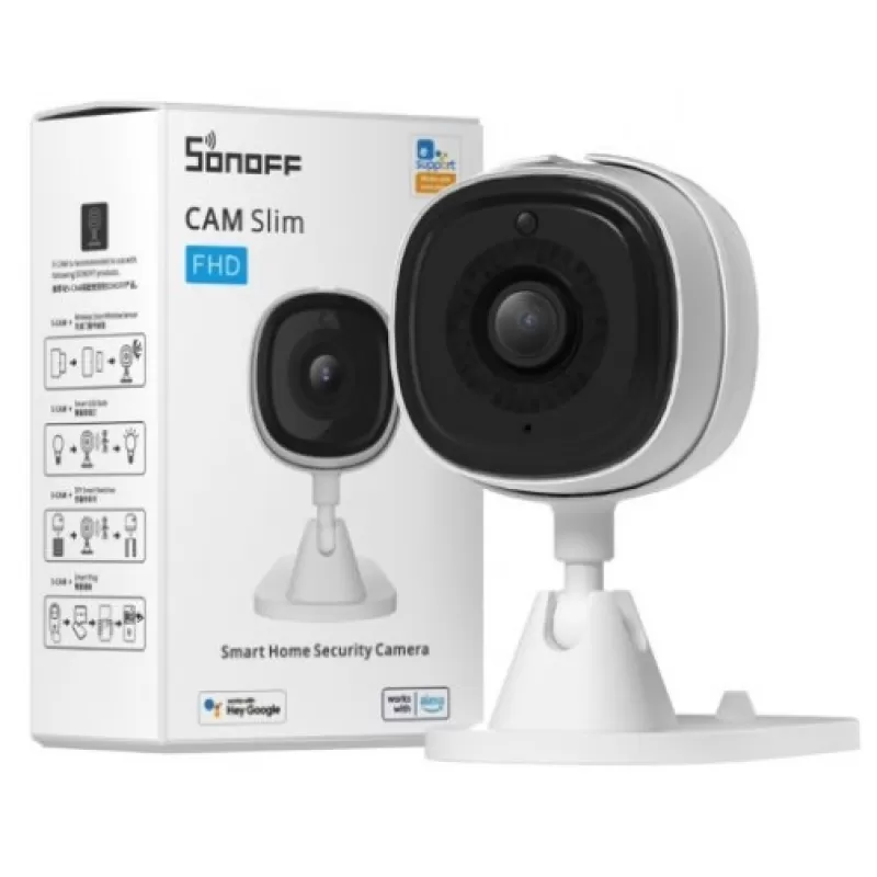 Cámara Slim Sonoff S-CAM Wi-Fi FHD - White