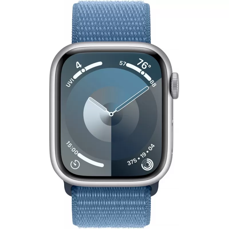 Apple Watch Series 9 MR923LL/A 41mm GPS - Silver Aluminum/Winter Blue Sport Loop