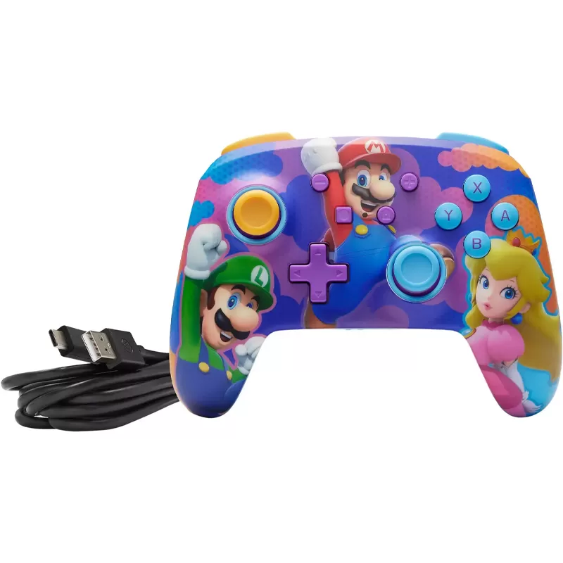 Control Wireless PowerA Nintendo Switch - Super Mario Color Splash Heroes (PWA-A-09111)