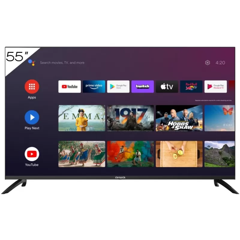 Smart TV LED Aiwa 55" AW55B4KF 4K Ultra HD