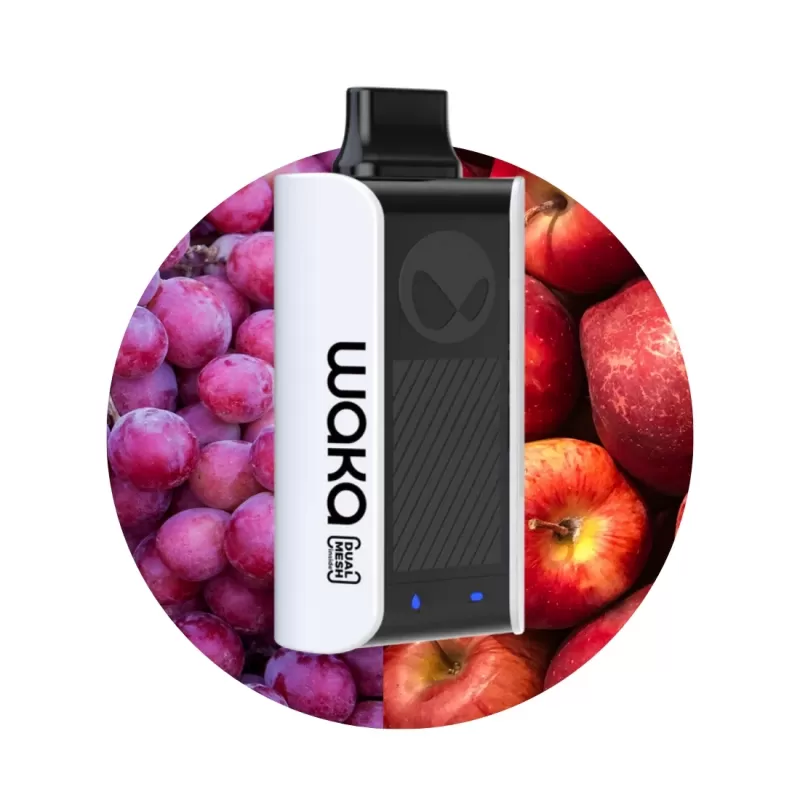 Vaper Descartable WAKA soPro PA10000 5% Nicotina 10000 Puffs - Grape Apple