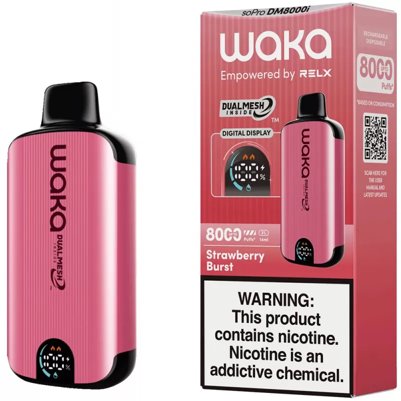 Vaper Descartable WAKA SoPro 3% Nicotina 8000 Puff...