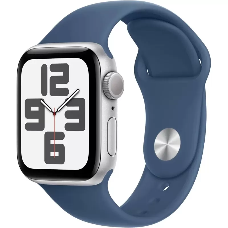 Apple Watch SE 2nd Generation MXEC3LL/A 40mm GPS (2024) - Silver Aluminium/Denim Sport Band 