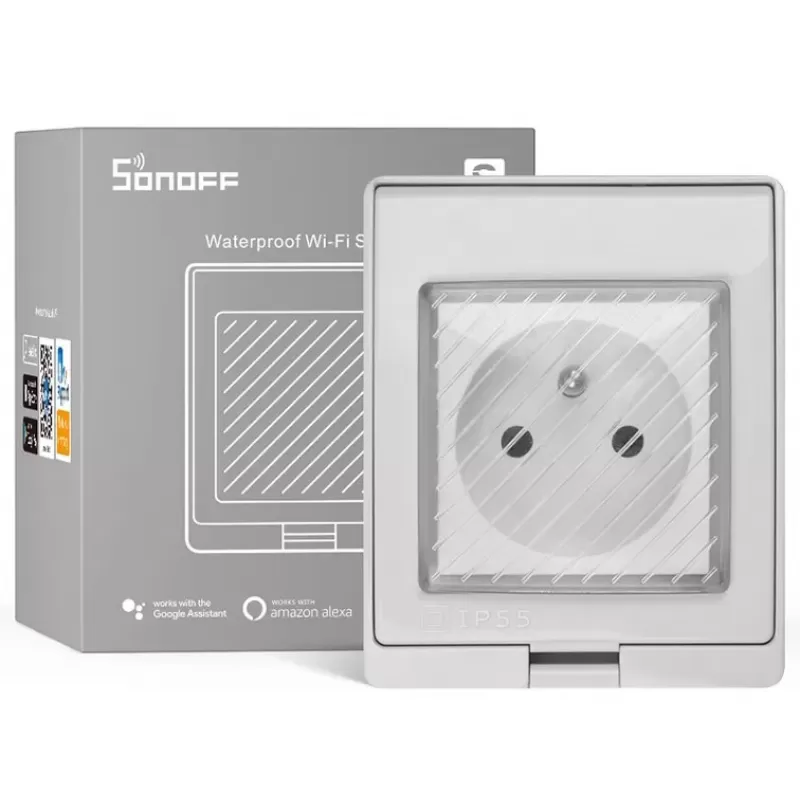 Enchufe Smart Sonoff S55TPF Wi-Fi 16A 2V - White